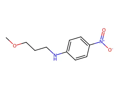 N-(3-methoxypropyl)-4-nitroaniline structure