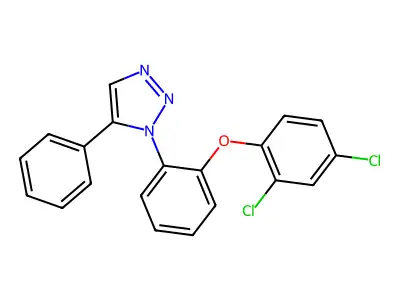 1H-1,2,3-Triazole, 1-[2-(2,4-dichlorophenoxy)phenyl]-5-phenyl- structure