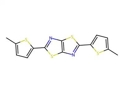 2,5-Bis(5-methylthien-2-yl)[1,3]thiazolo[5,4-d][1,3]thiazole structure