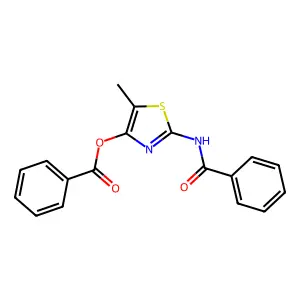 2-(Benzoylamino)-5-methyl-1,3-thiazol-4-yl benzoate structure