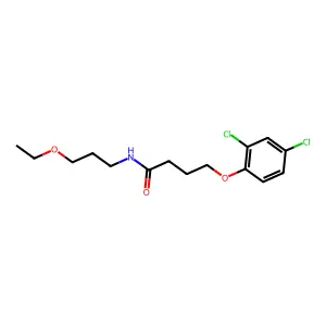 4-(2,4-dichlorophenoxy)-N-(3-ethoxypropyl)butanamide structure