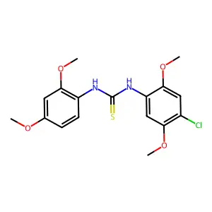 1-(4-Chloro-2,5-dimethoxyphenyl)-3-(2,4-dimethoxyphenyl)thiourea structure