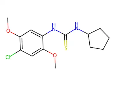 1-(4-Chloro-2,5-dimethoxyphenyl)-3-cyclopentylthiourea structure