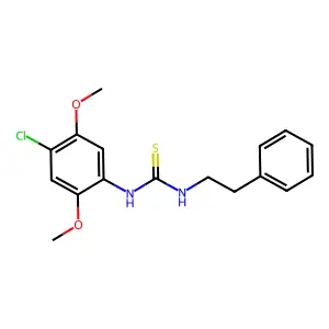 1-(4-Chloro-2,5-dimethoxyphenyl)-3-(2-phenylethyl)thiourea structure