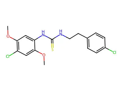 1-(4-Chloro-2,5-dimethoxyphenyl)-3-[2-(4-chlorophenyl)ethyl]thiourea structure