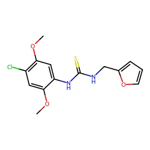1-(4-Chloro-2,5-dimethoxyphenyl)-3-(furan-2-ylmethyl)thiourea structure
