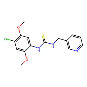1-(4-Chloro-2,5-dimethoxyphenyl)-3-(pyridin-3-ylmethyl)thiourea structure