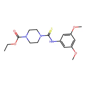 Ethyl 4-[(3,5-dimethoxyphenyl)carbamothioyl]piperazine-1-carboxylate structure