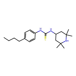 1-(4-Butylphenyl)-3-(2,2,6,6-tetramethylpiperidin-4-yl)thiourea structure