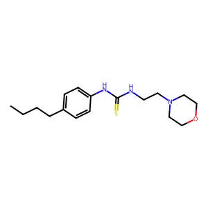 N-(4-butylphenyl)-N'-[2-(4-morpholinyl)ethyl]thiourea structure