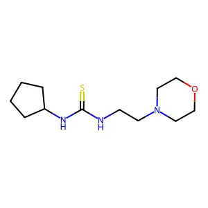 1-Cyclopentyl-3-(2-morpholin-4-ylethyl)thiourea structure