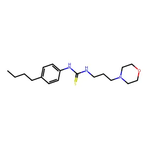 N-(4-butylphenyl)-N'-[3-(4-morpholinyl)propyl]thiourea structure