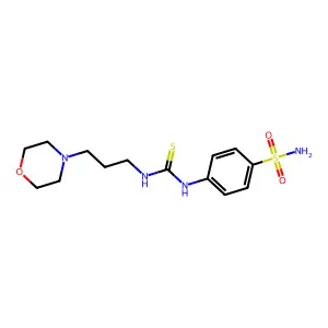 1-(3-Morpholin-4-ylpropyl)-3-(4-sulfamoylphenyl)thiourea structure