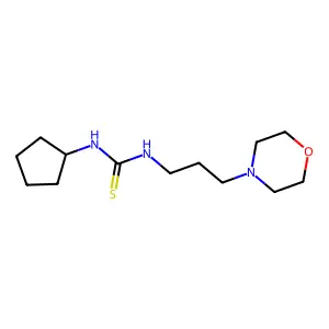 1-Cyclopentyl-3-(3-morpholin-4-ylpropyl)thiourea structure