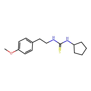 1-Cyclopentyl-3-[2-(4-methoxyphenyl)ethyl]thiourea structure