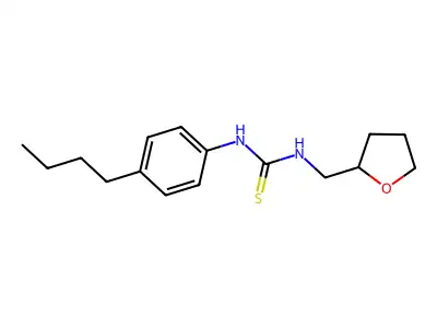 1-(4-Butylphenyl)-3-(oxolan-2-ylmethyl)thiourea structure