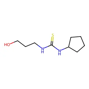 1-Cyclopentyl-3-(3-hydroxypropyl)thiourea structure