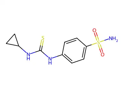 1-Cyclopropyl-3-(4-sulfamoylphenyl)thiourea structure