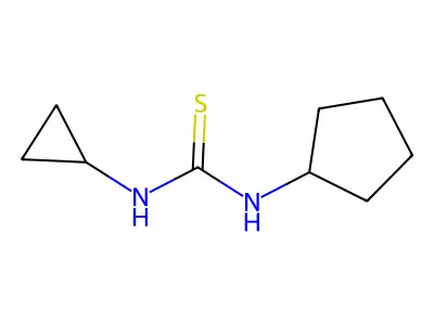1-Cyclopentyl-3-cyclopropylthiourea structure