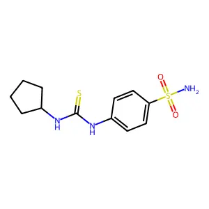 1-Cyclopentyl-3-(4-sulfamoylphenyl)thiourea structure