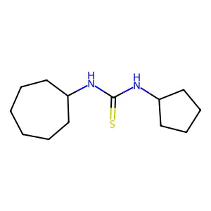 1-Cycloheptyl-3-cyclopentylthiourea structure