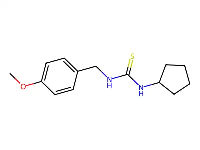 1-Cyclopentyl-3-[(4-methoxyphenyl)methyl]thiourea structure