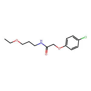2-(4-chlorophenoxy)-N-(3-ethoxypropyl)acetamide structure
