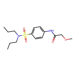 N-[4-(二丙基氨磺酰基)苯基]-2-甲氧基乙酰胺 structure