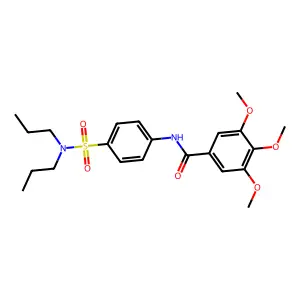 N-[4-(dipropylsulfamoyl)phenyl]-3,4,5-trimethoxybenzamide structure