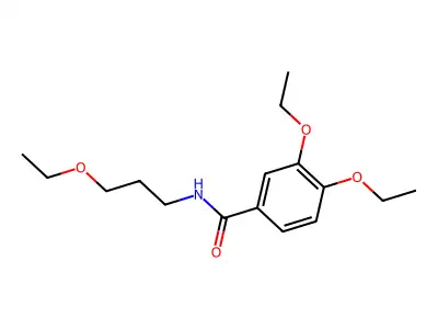3,4-diethoxy-N-(3-ethoxypropyl)benzamide structure