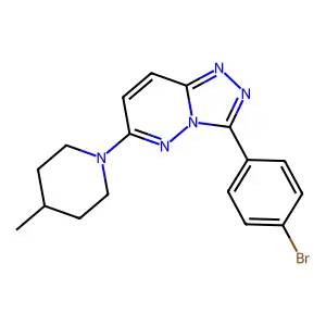 3-(4-Bromophenyl)-6-(4-methylpiperidin-1-yl)-[1,2,4]triazolo[4,3-b]pyridazine structure