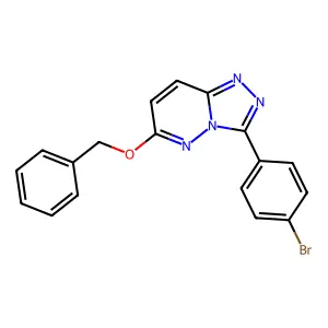 3-(4-Bromophenyl)-6-phenylmethoxy-[1,2,4]triazolo[4,3-b]pyridazine structure
