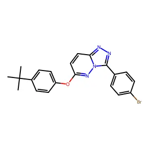 3-(4-Bromophenyl)-6-(4-tert-butylphenoxy)-[1,2,4]triazolo[4,3-b]pyridazine structure