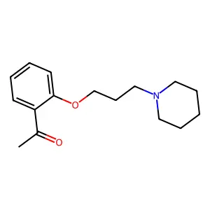 1-{2-[3-(1-Piperidinyl)propoxy]phenyl}ethanone structure