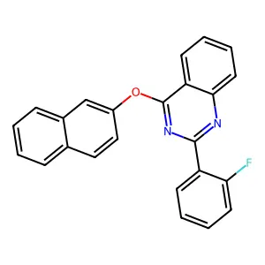2-(2-Fluorophenyl)-4-naphthalen-2-yloxyquinazoline structure