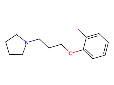 1-[3-(2-Iodophenoxy)propyl]pyrrolidine structure