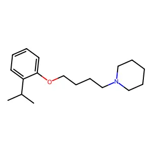 2-Isopropylphenyl 4-(1-piperidinyl)butyl ether structure