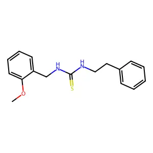 Thiourea, 1-(2-methoxybenzyl)-3-phenethyl- structure