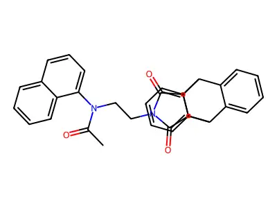 N-(2-(12,14-dioxo-11,12,14,15-tetrahydro-9H-9,10-[3,4]epipyrroloanthracen-13(10H)-yl)ethyl)-N-(naphthalen-1-yl)acetamide structure