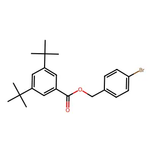 (4-Bromophenyl)methyl 3,5-ditert-butylbenzoate structure