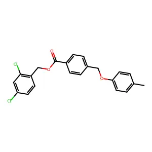 2,4-Dichlorobenzyl 4-[(4-methylphenoxy)methyl]benzoate structure
