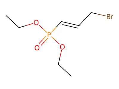 (E)-3-Bromo-1-diethoxyphosphoryl-prop-1-ene structure