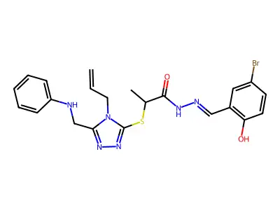 CAS 664983-58-8 - C22H23BrN6O2S structure