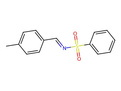 N-(p-tolylmethylene)benzenesulfonamide structure