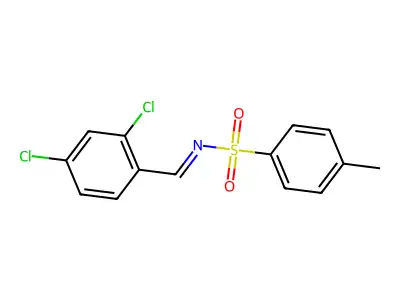 N-[(2,4-dichlorophenyl)methylidene]-4-methylbenzenesulfonamide structure