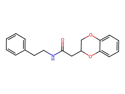 2-(2,3-Dihydro-benzo[1,4]dioxin-2-yl)-N-phenethyl-acetamide structure