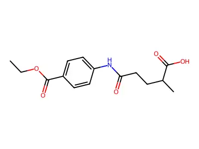 5-(4-Ethoxycarbonylanilino)-2-methyl-5-oxopentanoic acid structure