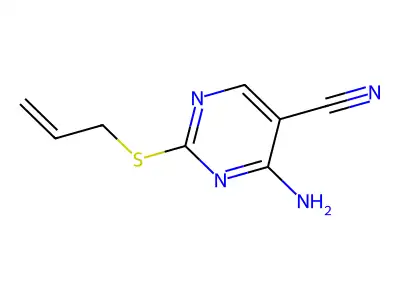 2-(Allylsulfanyl)-4-amino-5-pyrimidinecarbonitrile structure