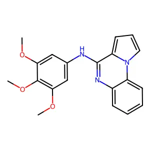 Pyrrolo[1,2-a]quinoxalin-4-amine, N-(3,4,5-trimethoxyphenyl)- structure