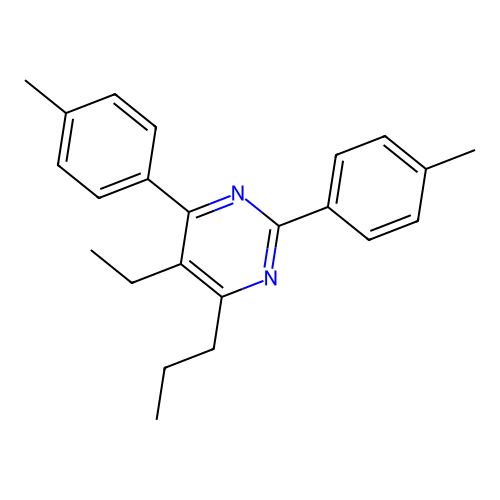5-Ethyl-2,4-bis(4-methylphenyl)-6-propylpyrimidine structure